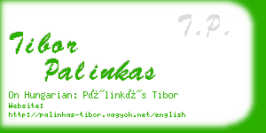 tibor palinkas business card